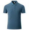 Nueva Camisa Polo Antibacterial de Solapa Sorona 7A de 220g para Hombre de Manga Corta Ropa de Trabajo de Negocios Impresión de Logo Personalizado