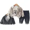 Traje de Bebé con Estampado Fluorescente de Primavera, Ropa Elegante para Niños, Ropa Nueva para Bebés de Primavera y Otoño 2026, Conjunto de Primavera para Niños