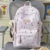 Mochila escolar de estilo novo, fresca e simples, para 2026, para alunos do ensino fundamental e médio, mochila de grande capacidade para estudantes universitárias