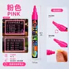 Placa de Display de Publicidade Luminosa Eletrônica LED Colorida Apagável de 6mm com Marcador Caneta Fluorescente Chalk Líquido Sem Poeira