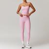 Zechuang europeu e americano apertado escovado yoga terno de secagem rápida roupas de treino inverno ao ar livre running sports suit feminino 8519