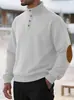 Nueva Sudadera de Punto Jacquard a Cuadros Pequeños con Cuello Alto para Hombre, Talla Europea, Otoño, Nueva, Cruzada, Sudadera Henley Casual