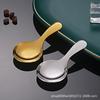 Cuchara Creativa Mini de Acero Inoxidable con Mango Corto, Cuchara Redonda Pequeña para Hogar, Té, Café, Postre, Helado, Cuchara Ajustable