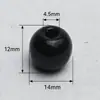 En stock 14mm cuentas redondas de madera de arce de colores para manualidades, cuentas sueltas, accesorios para ropa, fabricante de artesanías de madera, suministro directo