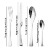 Tenedor de cena Kaya Acero Inoxidable Hotel Vajilla Occidental Cuchillo, Tenedor y Cuchara Set Sala de Estar de Aspecto Elevado Hogar Vertical Cuchillo de Mesa Cuchara de Té