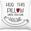 Exportación del Día de San Valentín Se Puede Enviar en Nombre de Fundas de Almohada de Algodón y Lino de Doble Cara para Decoración del Hogar