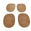 Junta de Corcho con Borde Natural Posavasos de Corcho Adhesivo Aislamiento de Corcho Impermeable Almohadilla Antideslizante para Pies Almohadilla Amortiguadora Pies de Corcho