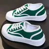 Zapatos de Lona Clásicos Nuevos para Mujer Combinan con Todo Moda Casual Tendencia Zapatos Puros para Estudiantes Transpirables Suela Engrosada