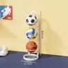Estante de Armazenamento para Basquete, Organizador Multicamadas Doméstico para Equipamentos Esportivos, Estante Dobrável de Armazenamento para Equipamentos Esportivos de Futebol