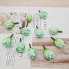 DIY Botões de Chá Rosa Simulado Pequenos Botões Botões de Flor Pequenos Guirlanda Caixa de Doces de Casamento Decoração de Lapela Flor de Seda Flor Pulseira Fabricação