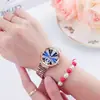 Novo Relógio Feminino Presente de Dia dos Namorados para Namorada, Aparência Sofisticada, Fashion, Versátil, À Prova d'Água, Cravejado com Diamantes Relógio Britânico