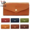 Carteira Feminina de Novo Estilo, Bolsa Clutch Longa e Fina, Simples e Fashion, Grande Capacidade, Carteira de Couro Macio, Bolsa para Celular, Carteira