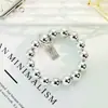 Cadena de Bolso de Moda de Alta Gama Personalidad Creativa Doble Perla Strass Correa de Muñeca Cordón Corto Accesorio para Funda de Teléfono para Mujeres Tendencia