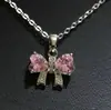 Collar de cobre con forma de lazo irregular con circonita cúbica microincrustada, con diseño de lazo en forma de corazón, un accesorio de moda ligero y versátil