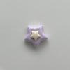 Accesorios de Resina de Estrella Pequeña de Cinco Puntas de Dos Colores Pasador de Estrella Colorido Tocado Hebilla de Zapato Pegamento Crema Accesorios para Funda de Teléfono Móvil