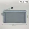 Estilo Coreano Transparente Simple Papelería Portátil Bolsa de Almacenamiento de Malla Estudiante Estuche de Gran Capacidad Para Exámenes de Secundaria y Preparatoria
