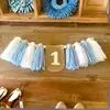Exclusivo Transfronterizo para Cuentas de Madera Acrílica, Pancarta Acrílica para Cumpleaños de un Año, Decoración de Accesorios para Fotos de Fiesta de Cumpleaños