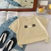 Camiseta de Manga Curta para Meninos 2025 Nova Roupa Infantil Tops Roupas de Verão Infantis Roupas de Verão de Algodão Puro Camiseta de Manga Curta para Meninos