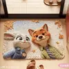 Popular Alfombrilla de Tierra de Diatomeas Zootopia Dibujos Animados Baño Antideslizante Inodoro Absorbente de Agua Secado Rápido