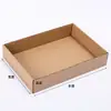 Caja de Papel Blanco sin Tapa para Jardín de Infancia Decoración de Pared para Exhibir Obras de Arte Ambiental Rincón de Arte Bandeja para Disposición del Aula Caja de Bandeja