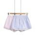 2025 Verano Estilo Francés Femenino Rosa Rayado Shorts para Mujer con Ribete de Encaje Pantalones de Pierna Ancha Deseo Puro Sexy