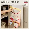 Bolsa de Red para Basura de Cocina, Bolsa de Almacenamiento de Malla Transpirable de Gran Capacidad para Jengibre y Ajo, Montaje en Pared sin Taladro