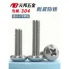Tornillo de Acero Inoxidable 304 Tornillo de Cabeza Phillips Tornillo de Cabeza Redonda Extendida Perno M2M2.5M4M5M6M8M10