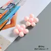 Acessórios de Resina de Flor Colorida Brilhante de Cinco Pétalas para DIY Enfeites de Grampo de Cabelo Ímãs de Geladeira Decorações de Capa de Celular