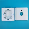 La carcasa de plástico del interruptor sensor tipo 86 se puede usar como cableado de 6 posiciones para detección de movimiento corporal, control por sonido y luz, control por radar de luz, etc.