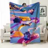 Manta de Sofá de Oficina Temática de Caza de Grupo Femenino de Kpop, Manta Estampada de Franela, Manta para Siesta de Mercancía Transfronteriza, Manta Cubierta
