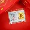 Año Nuevo del Caballo Modelo 999 Oro Puro Pegatina para Teléfono Móvil para Riqueza Instantánea y Dinero, con Adhesivo Posterior, Regalo Pequeño de 2 mg al por Mayor