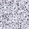 Contas de silicone para molares de grau alimentício, pulseira faça você mesmo, corrente de chupeta poligonal, contas soltas, atacado, contas do alfabeto inglês