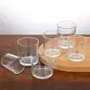 Copo de Vela Transfronteiriço Copo de Vela Espesso Simples Copo de Vidro Transparente para Aromaterapia Ornamentos de Fragrância para Casa Suporte de Vela para Ambiente