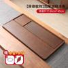 Bandeja de té de madera maciza un lote de mesa de té seca rectangular simple para el hogar oficina kung fu con drenaje