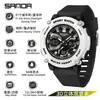 Nuevo Reloj Electrónico Casual y Versátil Sanda, Reloj Multifunción de Doble Pantalla para Montañismo al Aire Libre, Reloj Impermeable de Hora de Verano para Hombres y Mujeres
