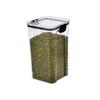 Jarro selado para armazenamento de grãos de cozinha, pote de plástico transparente de qualidade alimentar, lanches, chá seco, jarra de armazenamento