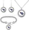Conjunto Mais Quente da Amazon de Pulseira, Colar e Brincos de Futebol NFL