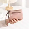 Cartera corta para mujer de Amazon estilo coreano piel sintética plegable monedero para mujer billetera con cremallera multifuncional para estudiante