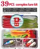 Set de señuelos de pesca transfronterizos, set de señuelos artificiales, set completo de aparejos de pesca con señuelo suave de lentejuelas, Amazon TEMU AliExpress