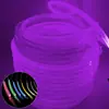 Linha de fibra guia de luz Pu transparente ultrabrilhante 5,0mm mangueira luminosa de corpo inteiro corda de pular mousepad faixa guia de luz