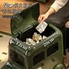 Papelera estilo autobús para uso doméstico, nuevo modelo 2026, adecuada para sala de estar, dormitorio, habitación infantil, con tapa, móvil, alto valor estético, papelera grande