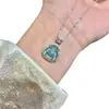 Popular Collar de Buda Maitreya de Yufan Jewelry para Mujer con Diamantes, Cadena de Clavícula de Alta Gama, Estilo de Lujo Ligero de Nicho de Alta Gama 2025