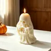 Zongbo Molde de Silicona 3D Calavera Fantasma Cesta Calabaza Vela Molde de Silicona DIY Halloween Molde de Yeso para Aromaterapia