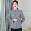 Roupas de Trabalho para Limpeza de Hotel Manga Longa Roupa de Limpeza de Propriedade de Hotel Terno de Tia Roupas para Equipe de Limpeza de Primavera e Outono para Homens e Mulheres