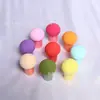 Esponja de Polvo Compacto Pequeña Cabeza de Hongo Suave Huevo de Maquillaje para Belleza Calabaza Esponja Seca y Húmeda Huevo Esponja de Maquillaje Huevo de Belleza Al por Mayor