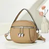 Versão Coreana da Nova Bolsa de Comércio Exterior do Fabricante Bolsa de Ombro Transversal Texturizada Feminina Bolsa de Mão Fashion Feminina 2025