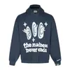 Sudadera con capucha de terciopelo Bpm con estampado de letras Broken Planet, holgada, casual, para hombre y mujer, moderna, otoño e invierno