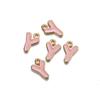 Colgante de letra de aleación con gota de aceite de personalidad creativa, color, broche lindo, accesorios, pulsera, collar, material para colgante DIY