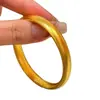 Loja de Ouro Mesmo Estilo Sutra do Coração Lótus Pulseira Ouro de Areia Imitação Ouro Puro Sólido Ouro Antigo Ouro de Herança Pulseira de Ouro Fashionável Versátil