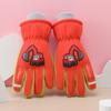 Guantes de Esquí para Niños con Forro de Felpa, Cálidos, Gruesos, Impermeables, Cortavientos, Resistentes al Frío, para Jugar en la Nieve al Aire Libre en Invierno, Lindo Diseño de Dibujos Animados